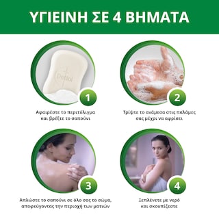 DETTOL | Σαπούνι Sensitive Αντιβακτηριδιακό 4x100g