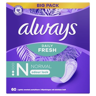 ALWAYS | Σερβιετάκια Daily Fresh Normal 60 Τεμάχια