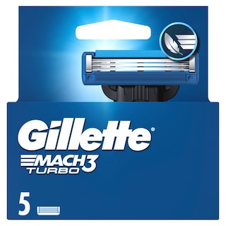 GILLETTE | Razor Blades Mach3 Turbo Refills 5 Pieces