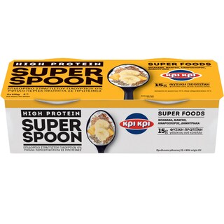 ΚΡΙ ΚΡΙ | Επιδόρπιο Γιαουρτιού Super Spoon Μπανάνα Μάνγκο 2x170g