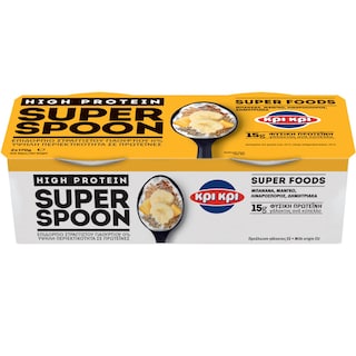 ΚΡΙ ΚΡΙ | Επιδόρπιο Γιαουρτιού Super Spoon Μπανάνα Μάνγκο 2x170g