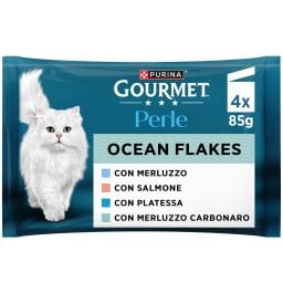 GOURMET | Γατοτροφή Gourmet Perle Φιλετάκια Ψαριών σε Σάλτσα 4x85g