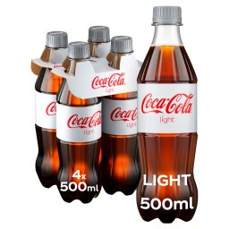 COCA COLA | LIGHT | Αναψυκτικό Cola Light Φιάλη 4x500ml
