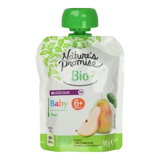 NATURES PROMISE BIO | Φρουτοπουρές Bio Αχλάδι 90g