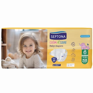 SEPTONA | Πάνες Μωρού Calm N Care Νο6 Extra Large 38 Τεμάχια