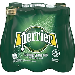PERRIER | Water Water Natural Mineral Carbonated 6x200ml
