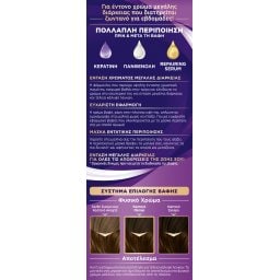 PALETTE | Βαφή Μαλλιών Intensive Color 5.50 Καστανό Ανοιχτό Χρυσό 1 Τεμάχιο