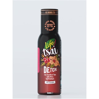 LIFE | ICE TEA ΠΡΑΣΙΝΟ ΤΣΑΪ ΡΟΔΙ ΚΑΙ ΚΡΑΝΜΠΕΡΙ 500 ML