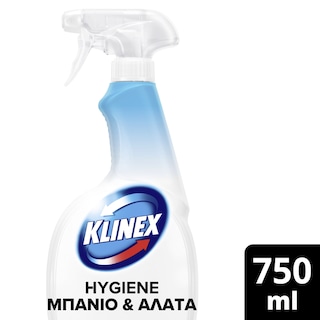 KLINEX | ΥΓΡΟ ΚΑΘΑΡΙΣΜΟΥ ΜΠΑΝΙΟΥ SPRAY 4 ΣΕ 1 750 ML