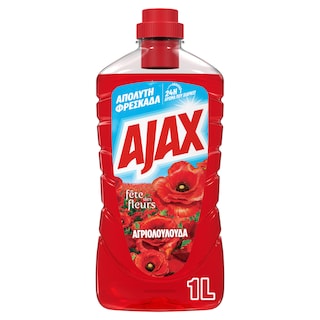 AJAX | FETE DES FLEURS | Καθαριστικό Πατώματος Γιορτή Λουλουδιών Αγριολούλουδα 1lt