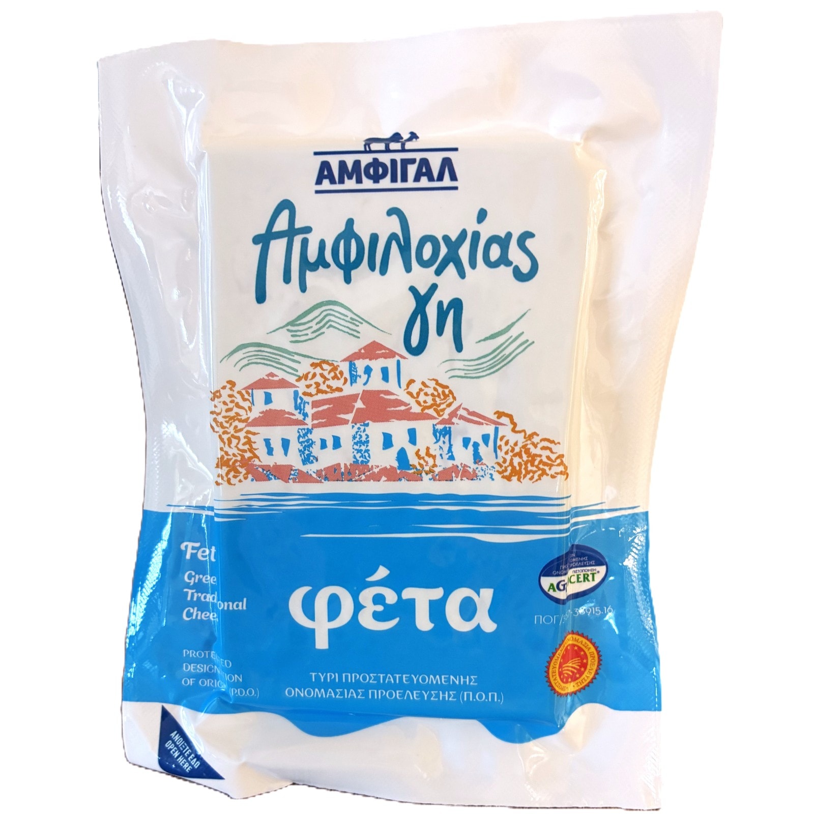 ΑΜΦΙΛΟΧΙΑΣ ΓΗ Τυρί Φέτα ΠΟΠ Vacuum 400g
