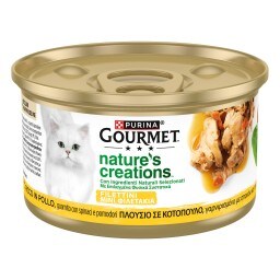GOURMET | Γατοτροφή Natures Creations Κοτόπουλο 85g