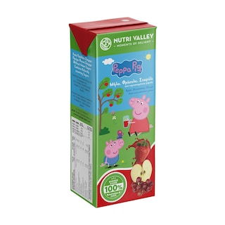 NUTRI VALLEY | Φυσικός Χυμός Φράουλα Μήλο Σταφύλι 250ml
