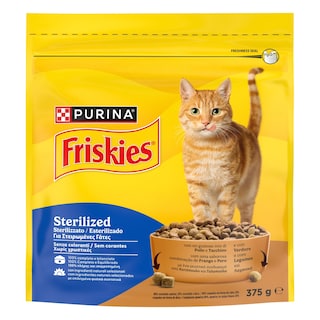 FRISKIES | Γατοτροφή Για Στειρωμένες Γάτες Γαλοπούλα Λαχανικά 375 gr