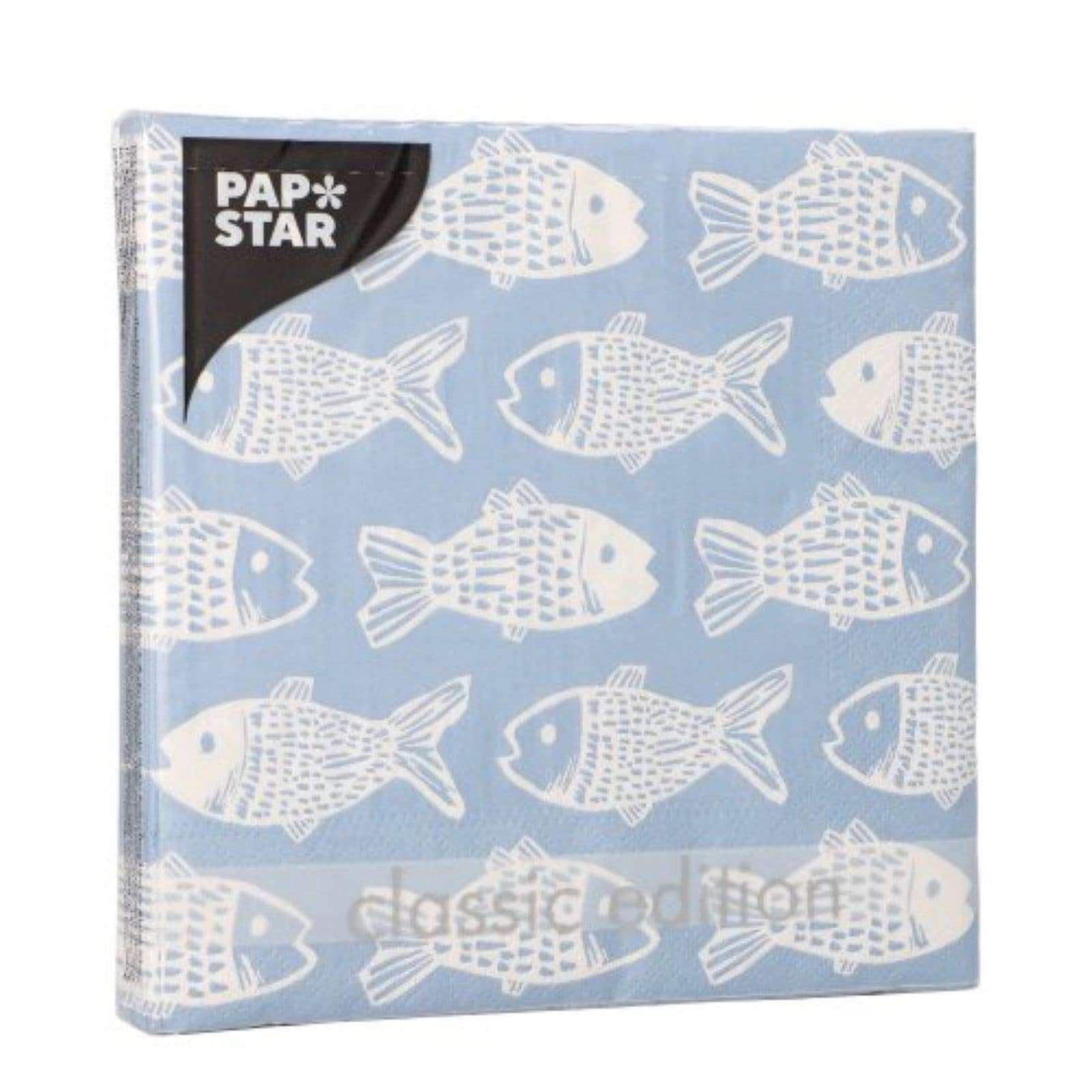 PAPSTAR Χαρτοπετσέτες Fish 33x33cm 20 Τεμάχια 108g