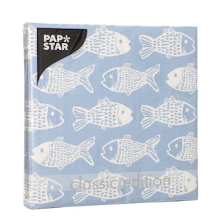 PAPSTAR | Χαρτοπετσέτες Fish 33x33cm 20 Τεμάχια 108g