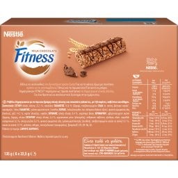 FITNESS | Cereal Bars Milk Chocolate 6x22.5g