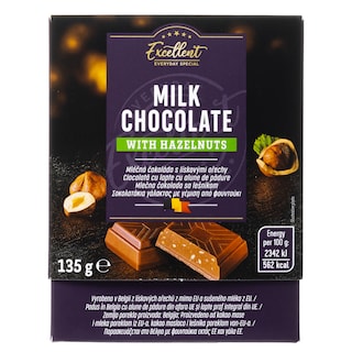 EXCELLENT | Σοκολατάκια Γάλακτος Φουντούκι 135g