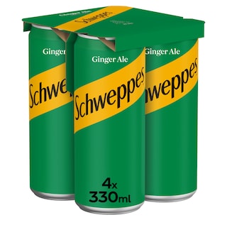 SCHWEPPES | Αναψυκτικό Ginger Ale Κουτί 4x330ml