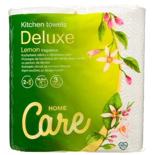 CARE | Χαρτί Κουζίνας Deluxe Λεμόνι 3 Φύλλα 2x195g