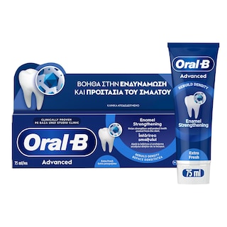 ORAL B | Οδοντόκρεμα Advanced Enamel Strengthening Clean Mint 75ml