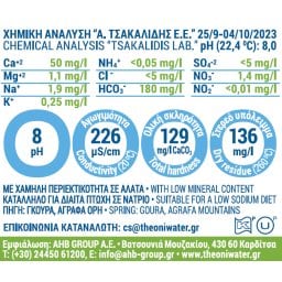 ΘΕΟΝΗ | Νερό Φυσικό Μεταλλικό Φιάλη 1.5lt