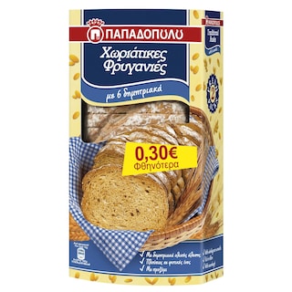 ΠΑΠΑΔΟΠΟΥΛΟΥ | PAP/LOU VILLAGE RUSKS 240G 0.3