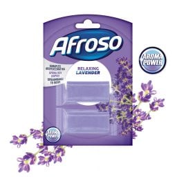 AFROSO | Καθαριστικό Block Τουαλέτας Relaxing Lavender 2x40g