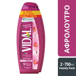 VIDAL | Αφρόλουτρο Orchid 2x750ml