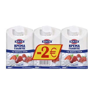 ΦΑΓΕ | Κρέμα Γάλακτος  3x200ml Έκπτωση 2Ε