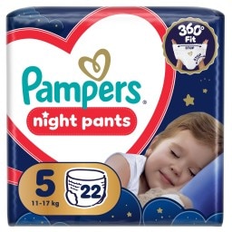 PAMPERS | Πάνες Βρακάκι Μωρού Night Pants Νο5 22 Τεμάχια