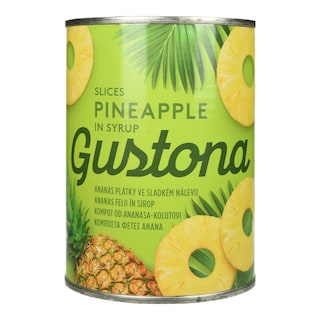 GUSTONA | Κομπόστα Ανανάς Φέτες 565g
