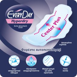 EVERY DAY | Σερβιέτες Ultra Plus Hyperdry Economy Super 18 Τεμάχια