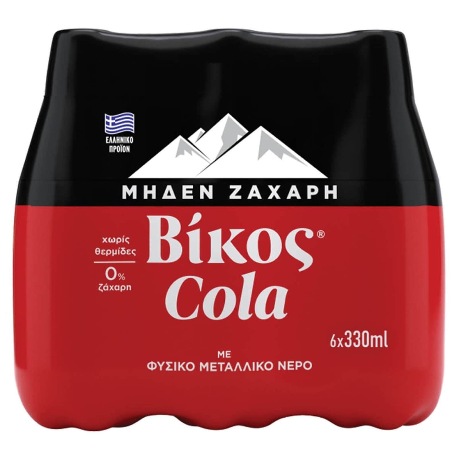 ΒΙΚΟΣ Αναψυκτικό Cola Zero Φιάλη 6x330ml
