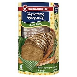 ΠΑΠΑΔΟΠΟΥΛΟΥ | RUSKS WHOLE GRAIN 240 GR