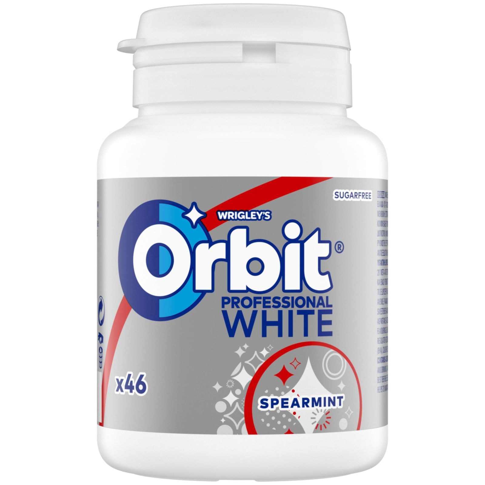 ORBIT Τσίχλες White Teeth Μπουκάλι 46 Τεμάχια