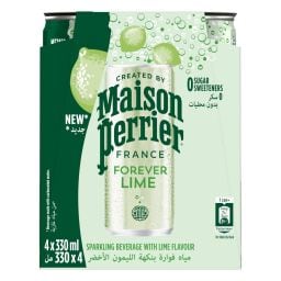 Ανθρακούχο Νερό Maison Perrier Forever Lime 4x330ml