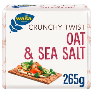 WASA | Φρυγανιές Crunchy Twist Oat & Sea Salt 265g