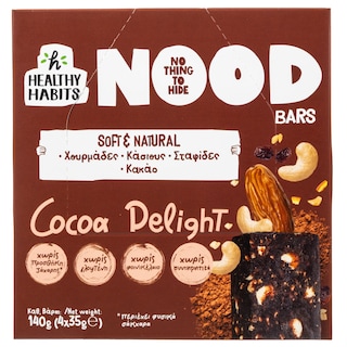 HEALTHY HABITS | Μπάρες Cocoa Delight Nood Bars 4x35g