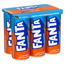 FANTA | Πορτοκαλάδα Μπλε Κουτί 6x330ml