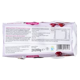 ΑΒ | Επιδόρπιο Γιαουρτιού Κεράσι 2x200g