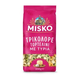 MISKO | Τορτελίνι Τρικολόρε με Τυριά 250g