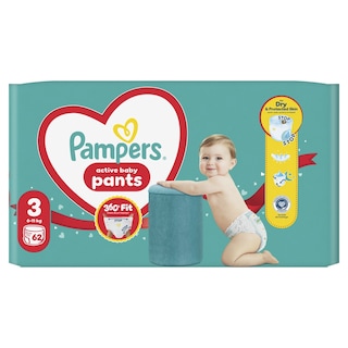 PAMPERS | Πάνες Βρακάκι Pants Νο3 62 Τεμάχια