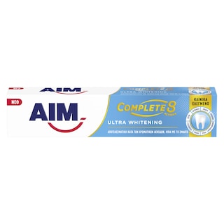 AIM | Οδοντόκρεμα Complete 8 Actions Ultra White 75ml