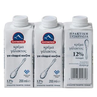ΟΛΥΜΠΟΣ | Κρέμα Γάλακτος Light 12% 3x200ml