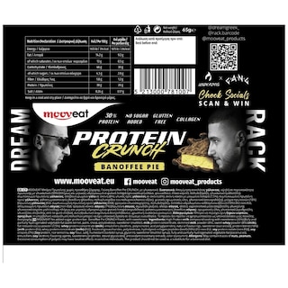 MOOVEAT | Μπάρα Πρωτεϊνης 30% Crunch Banoffee Pie 65g
