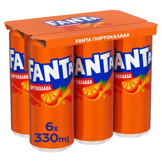 FANTA | Πορτοκαλάδα Κόκκινη Κουτί 6x330ml