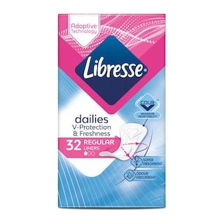 LIBRESSE | Panty Liners Dailies Fresh Regular 32 Pieces