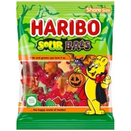HARIBO | Καραμέλες Ζελίνια Sour Bats Halloween 160g