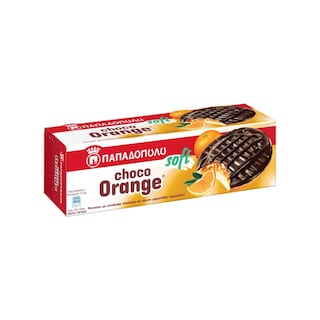 ΠΑΠΑΔΟΠΟΥΛΟΥ | CHOCO ORANGE | Μπισκότα Μαρμελάδα Πορτοκάλι Σοκολάτα 150gr